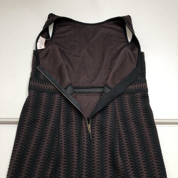 Philosophy Blouson Dress Womens Size M Wine Black Knit Sleeveless Casual Zip - Picture 4 of 7